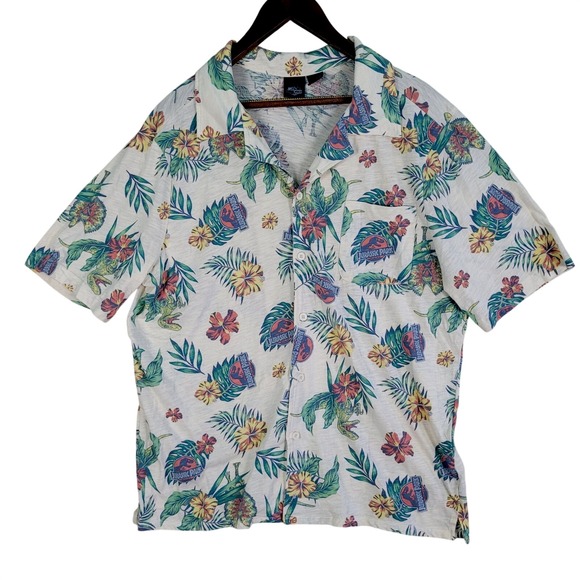 Universal Studio Other - Jurassic World Shirt Men's 2XL‎ Hawaiian Floral Jurassic Park Universal Official